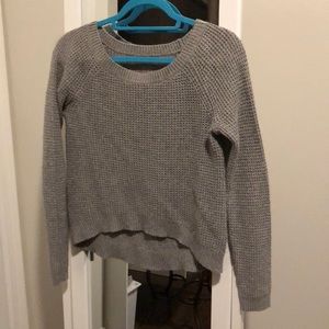 Grey Old Navy High-Low Sweater